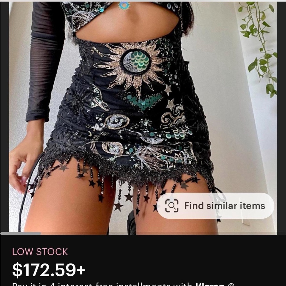 Fractal witch dress custom size